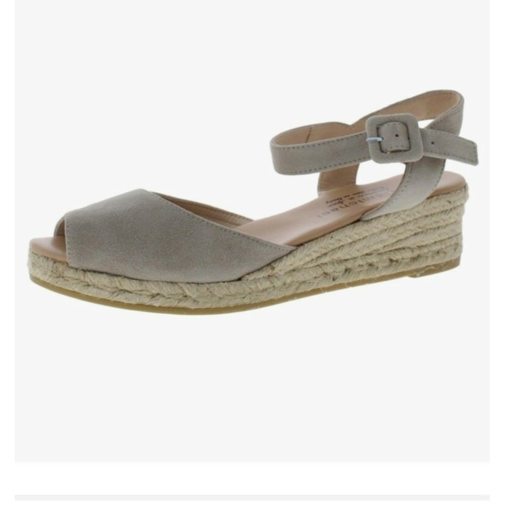 Eric Michael Shannon Suede Wedge Espandrille Sandals Size 40 US 9- 9 1/2‎